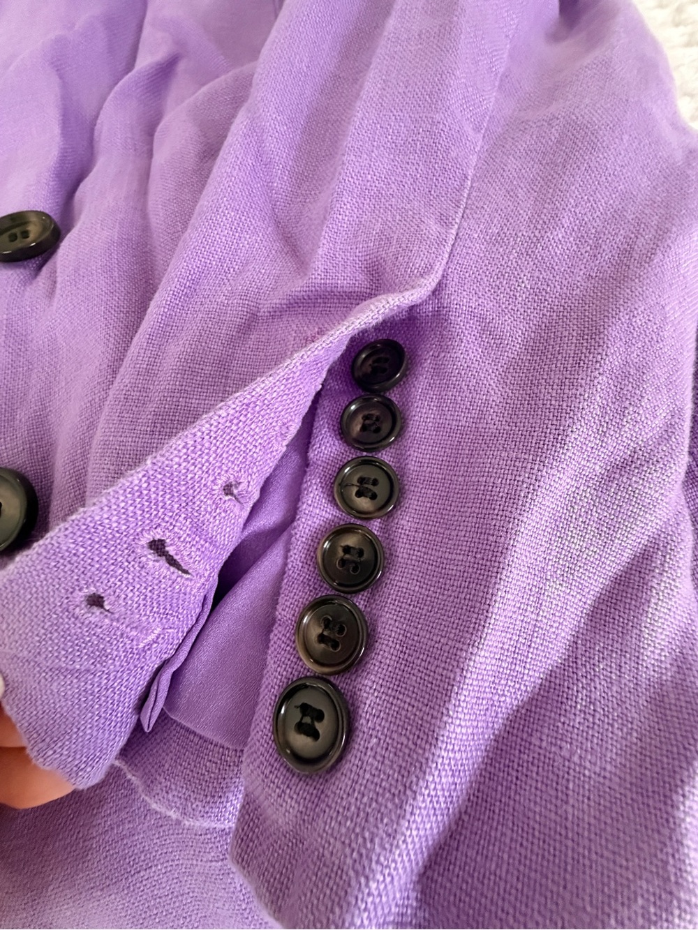 Ronny Kobo Lilac Oversized Blazer - Picture 5 of 6